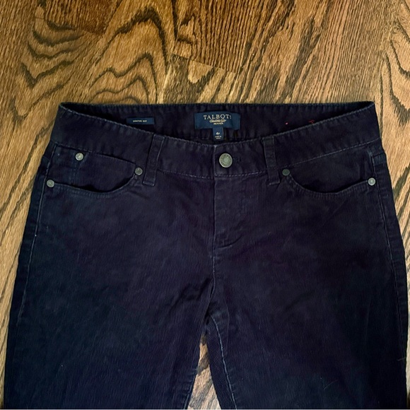 TALBOTS PETITES~Women’s Signature Boot Black Corduroy Pants~Size 4P~ VGUC~SKU142 - Picture 2 of 7